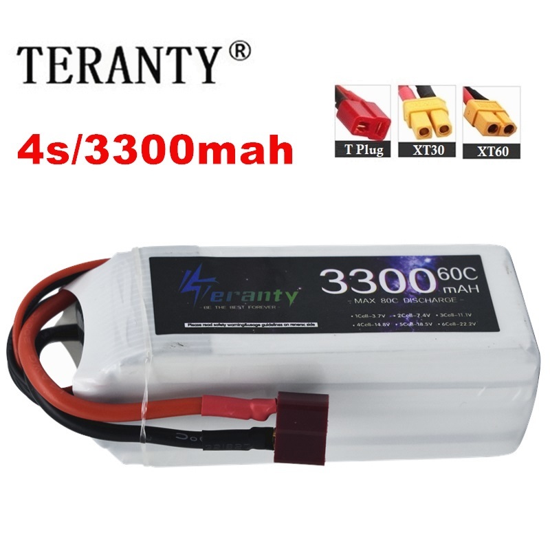 Drone Battery 4S - Batería recargable LiPo 4S 3300mAh 60C