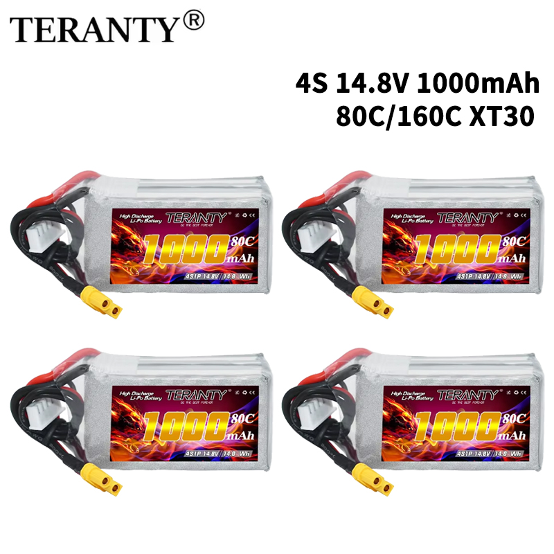 Drone Battery 4S - Batería Lipo TERANTY 4S 1000mAh 14.8V