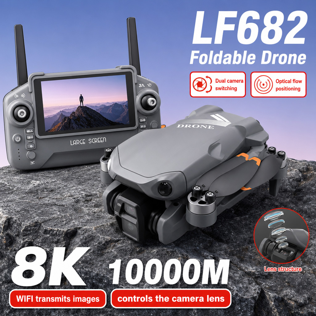 Drone Battery Smart - Dron Aéreo LF682 con Cámaras Duales