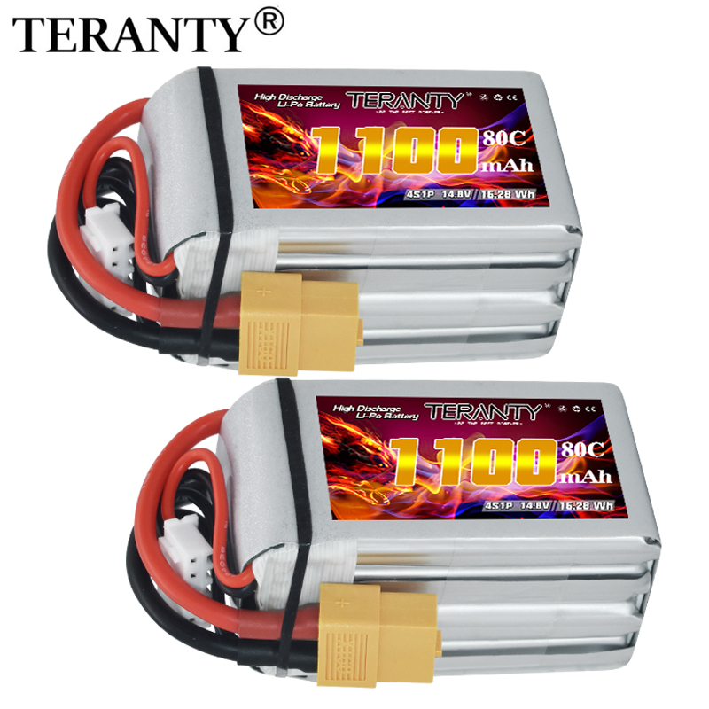 Drone Battery 4S - Batería Lipo TERANTY 4S 1100mAh 80C/160C