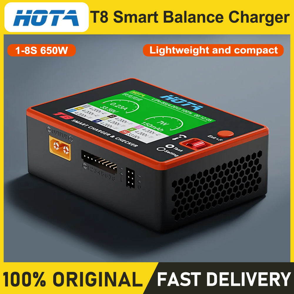 Drone Battery Smart - Cargador Inteligente HOTA T8 para Baterías