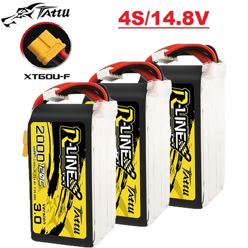 Drone Battery 4S - Batería Lipo TATTU R-LINE 3,0 120C