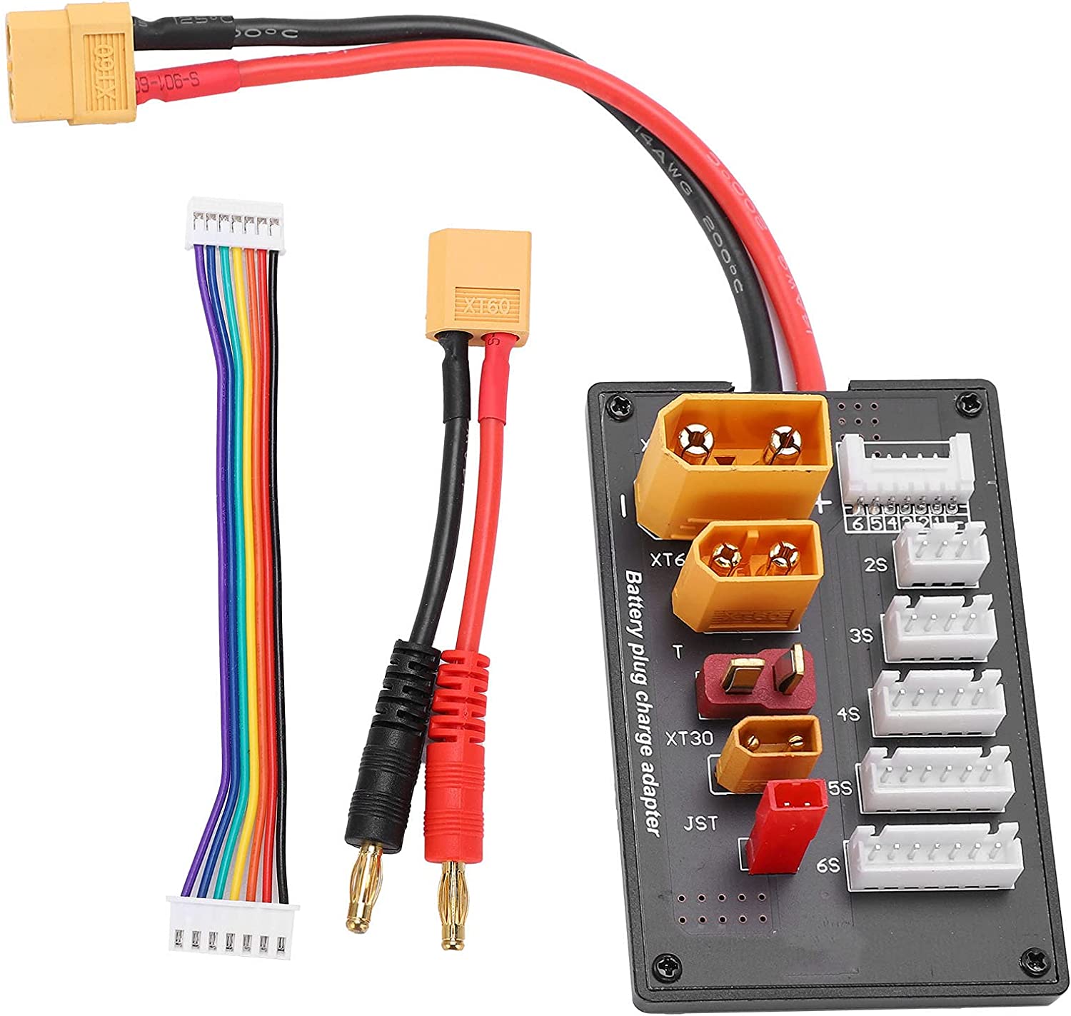 Drone Battery Parallel Board - Conector XT90 XT30 JST T, placa