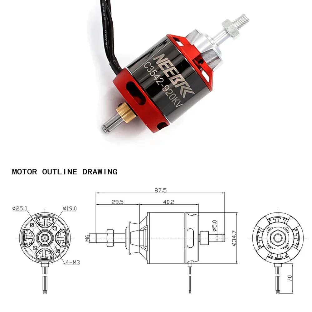 1/2/4 Uds 3542 920KV 1400KV Ou - Drone Battery 4S reseña y precio