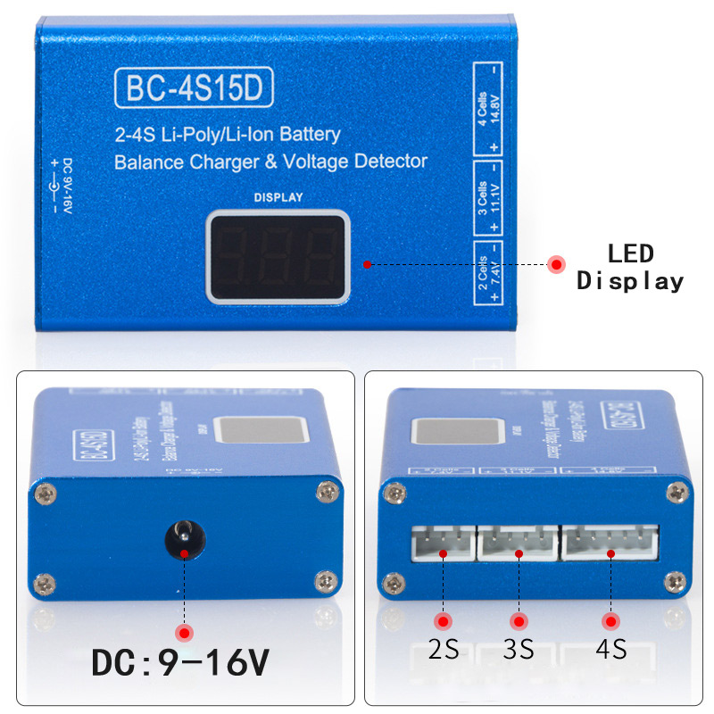 Cargador de Baterías de Litio  - Drone Battery Voltage Checker reseña y precio