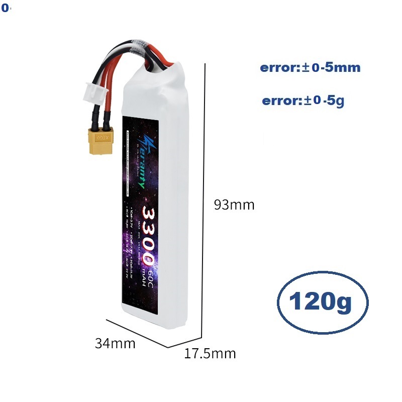Batería LiPo 2S 7,4 V 3300mAh  - Drone Battery Lipo reseña y precio
