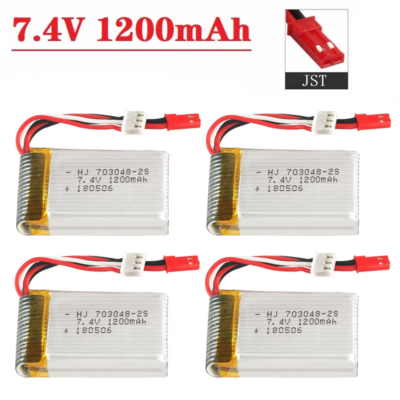 Batería Lipo 2S 7.4V 1200mAh 7 - Drone Battery Connector reseña y precio