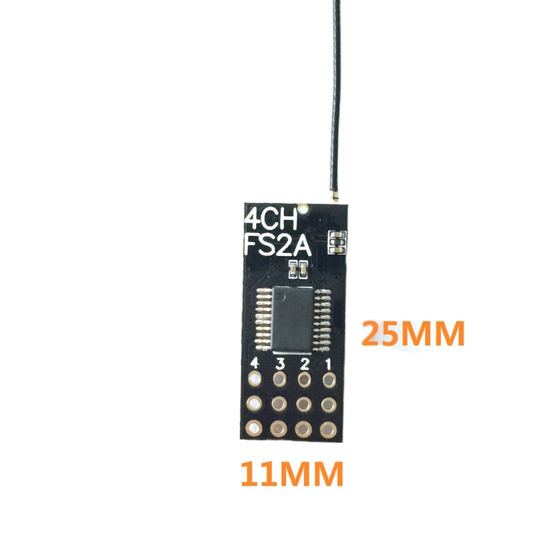 Receptor Flysky FS2A Mini 4CH  - Drone Battery Lipo reseña y precio
