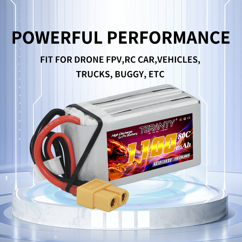 Batería Lipo TERANTY 4S 1100mA - Drone Battery 4S reseña y precio