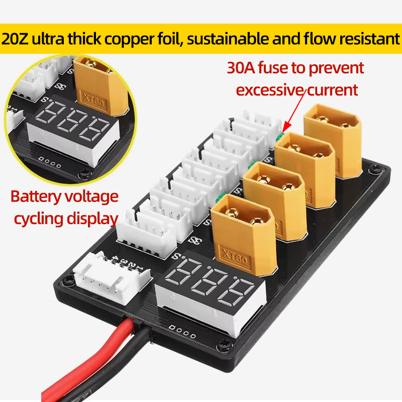 Placa de carga paralela de bat - Drone Battery Parallel Board reseña y precio