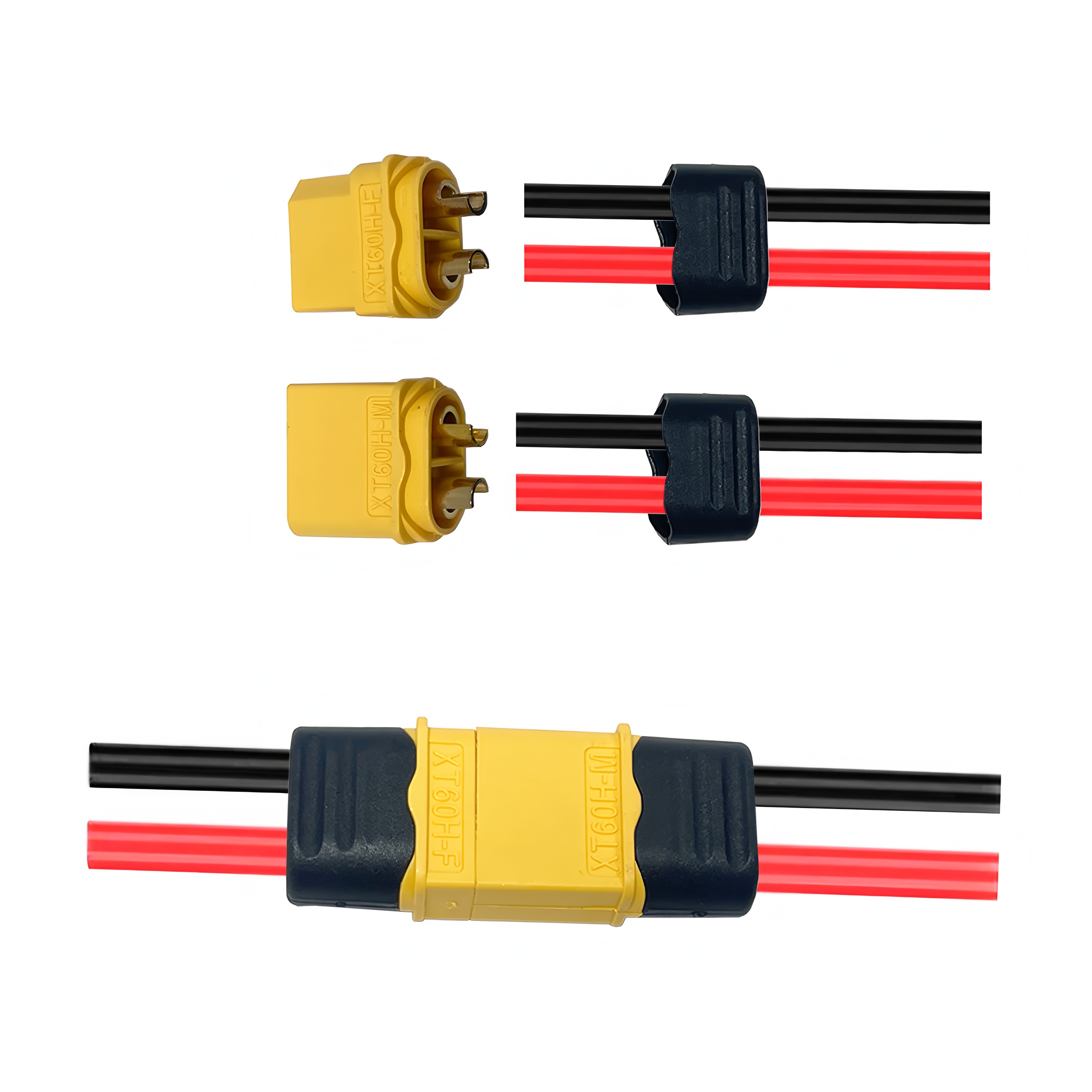 Conector XT60H y Carcasa (10/2 - Drone Battery Lipo reseña y precio