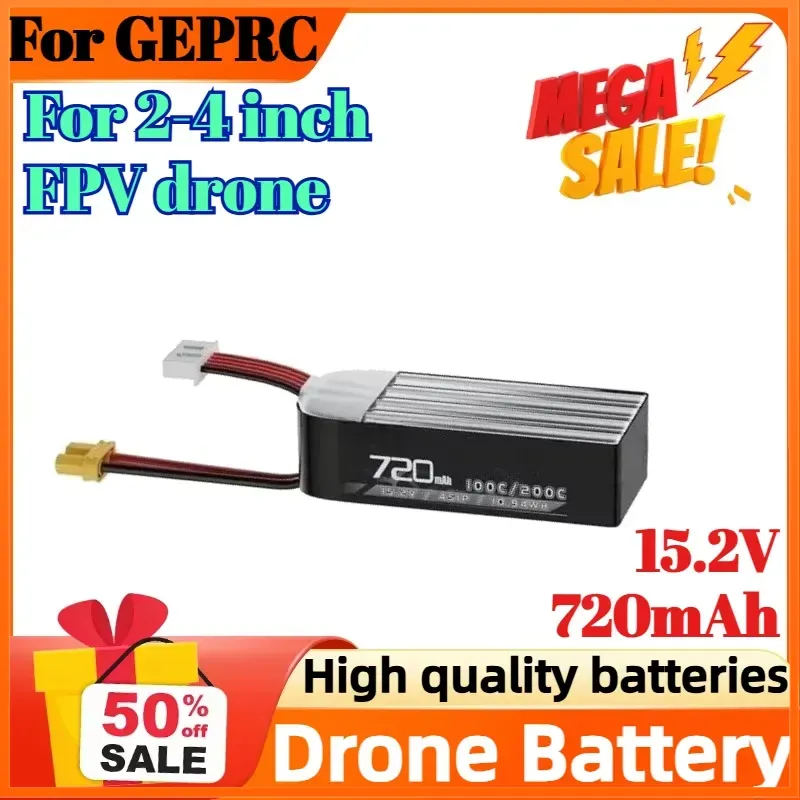 Batería 4S 15.2V 720mAh 100C p - Drone Battery High Voltage reseña y precio
