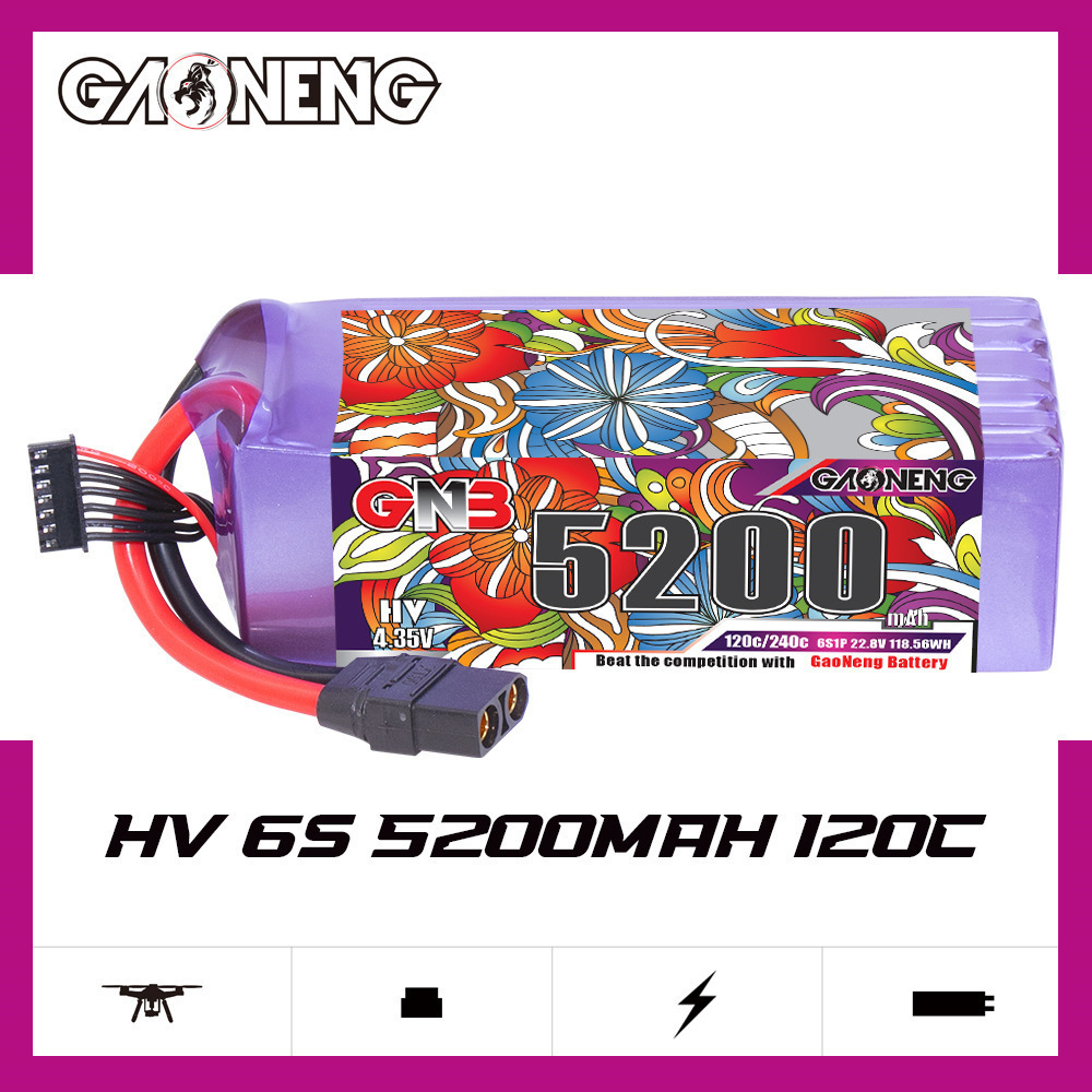 Batería Lipo GNB 6S 22,8 V 300 - Drone Battery Lipo reseña y precio